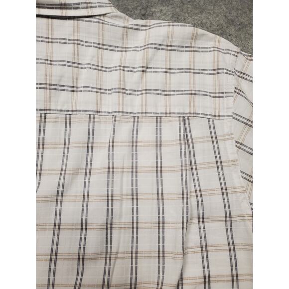 Arrow Men's XL Black & White Crosshatch Short Sleeve Button Up Casual Shirt - Picture 8 of 8